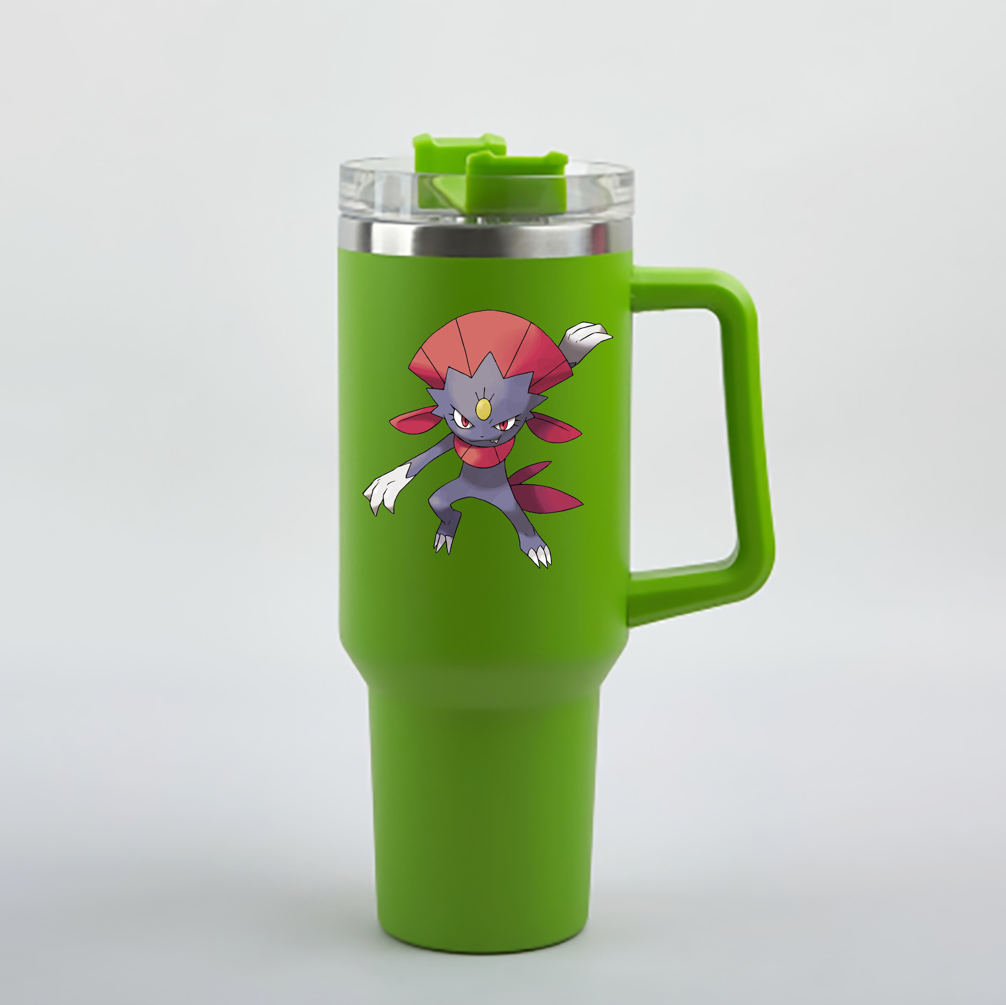 （画像用） ポケットモンスター Pokémon 1200mL車用タンブラー - クリスタルステッカー（プラスチックストロー付き）